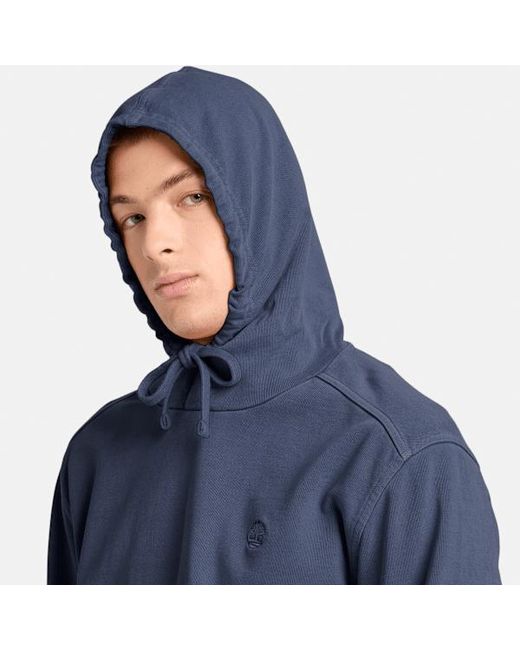 Timberland Blue Merrymack River Garment Dyed Hoodie For for men