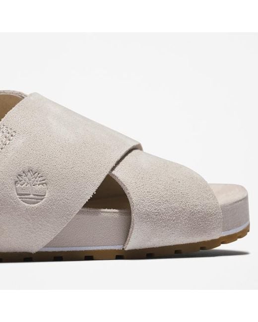 Timberland White Malibu Waves Basic Backstrap Sandal For
