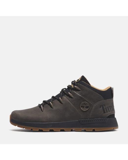 Timberland Black Sprint Trekker Mid Trainer For for men