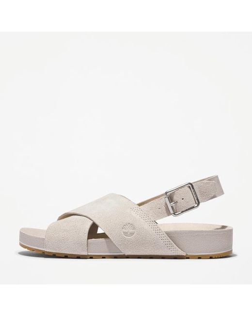 Timberland White Malibu Waves Basic Backstrap Sandal For