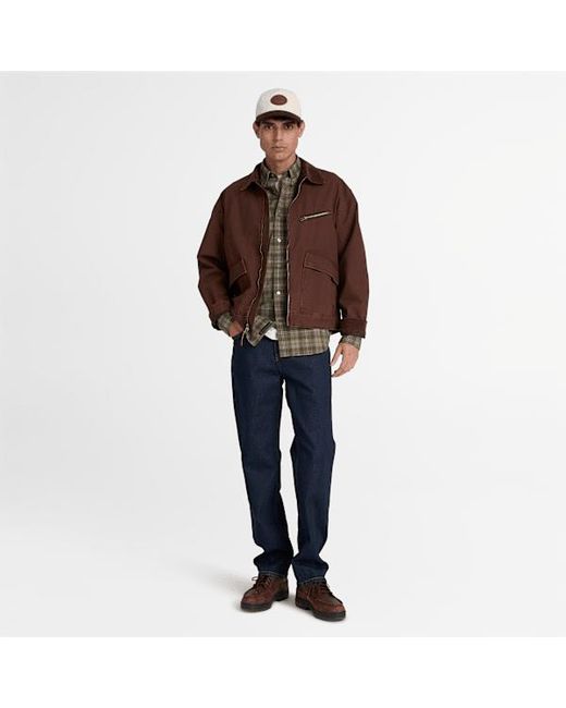 Timberland Green Check Regular Fit Poplin Shirt For for men