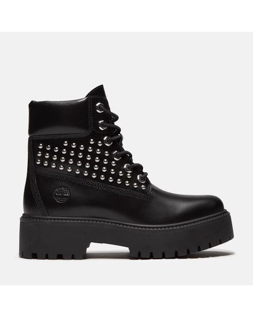 Timberland Black Stone Street Platform 6-Inch Boot For
