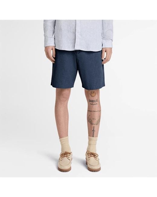 Timberland Blue Claremont Cotton Short For for men