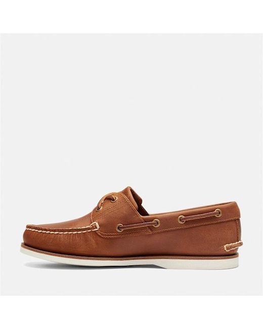 Timberland Brown Classic 2-Eye Boat Shoe For for men