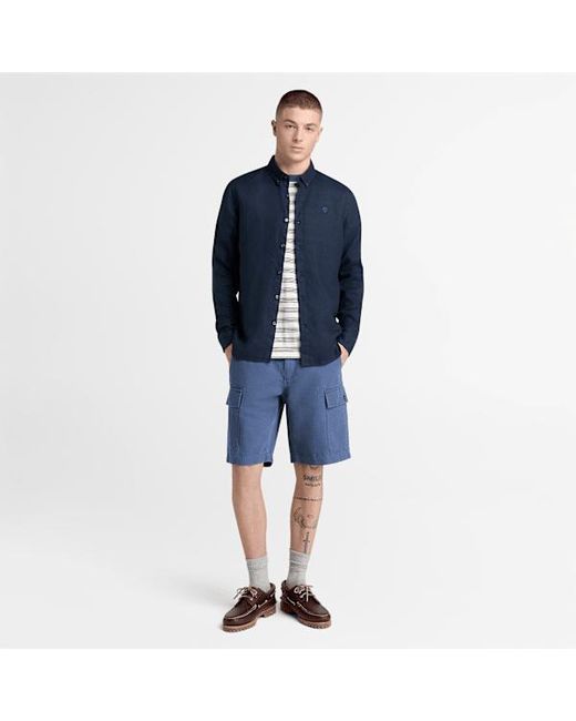 Timberland Blue Mill Brook Linen Shirt For for men