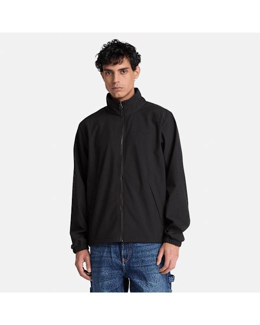 Timberland Black Windproof Full-Zip Softshell Jacket For for men