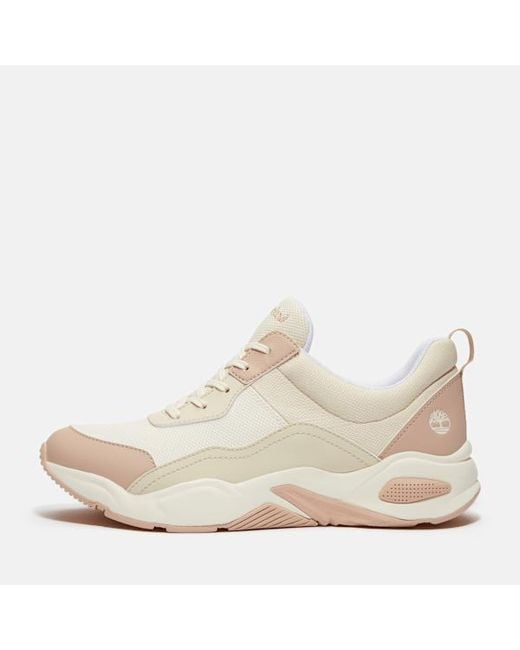 Timberland Pink Delphiville Low Lace-Up Trainer For