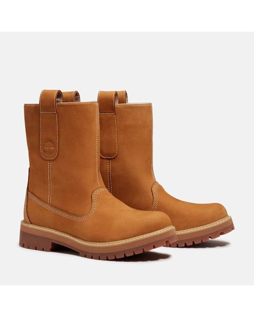 Timberland Brown Heritage Mid Pull-On Boot For for men