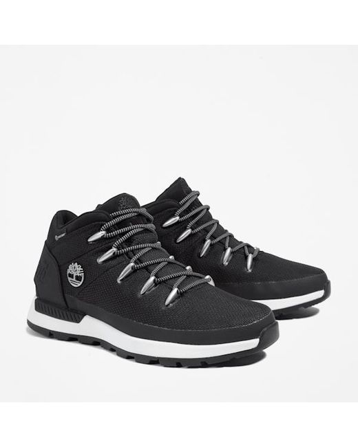 Timberland Black Sprint Trekker Mid Waterproof Trainer For for men