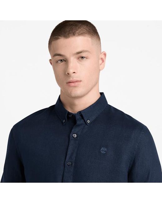 Timberland Blue Mill Brook Linen Shirt For for men