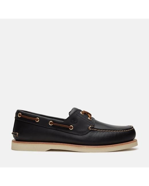 Timberland Black Crafted Boat Shoe For for men