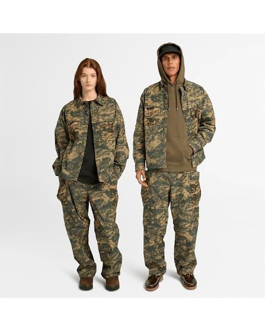 Timberland Green Camo Overshirt