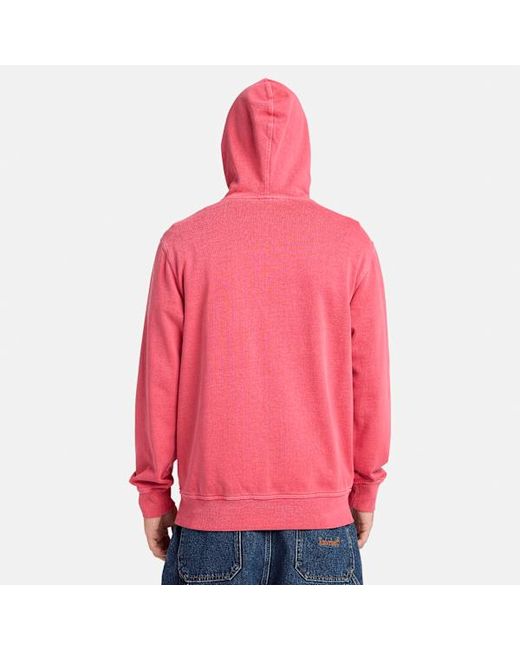 Timberland Pink Merrymack River Garment Dyed Hoodie For for men