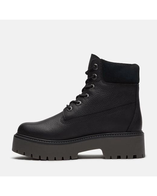 Timberland Black Stone Street Premium Platform Boot