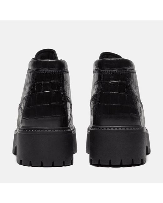 Timberland Black Stone Street Platform Mid Boot For