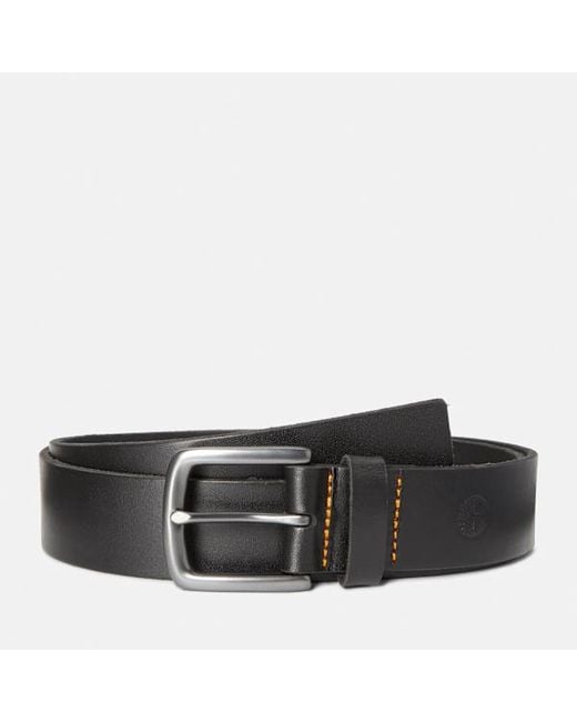 Timberland Black Glen Oak Leather Belt For for men