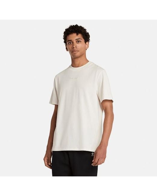 Timberland Black Embroidered Logo T-Shirt For All Gender