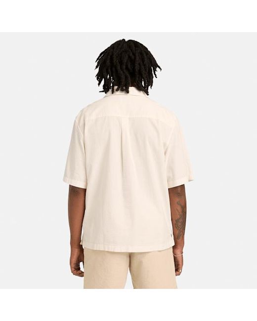 Timberland Natural Short-Sleeve Seersucker Resort Shirt For for men