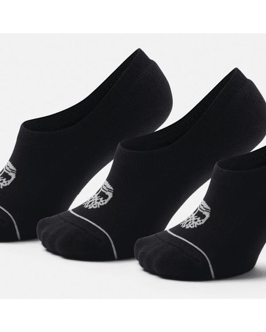 Timberland Black Bowden 3-Pack Trainer Liner Sock