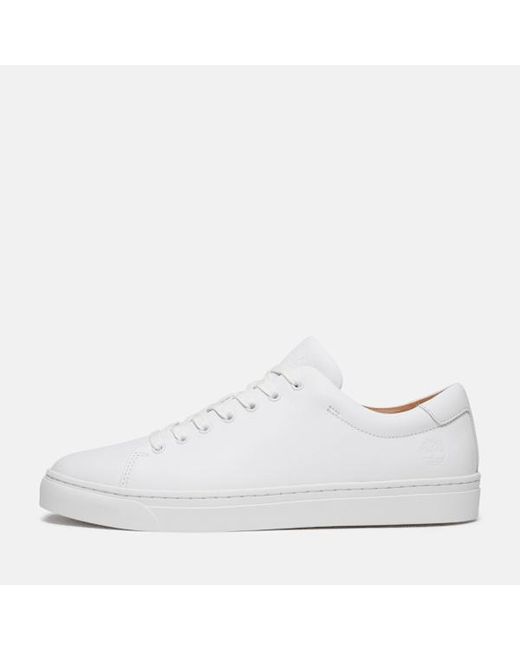 Timberland Dover Park Trainer For Men In White, Man, White, Size: 3.5 for men