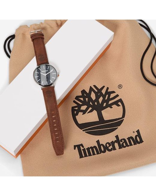 Timberland Blue Leather Strap Watch For for men