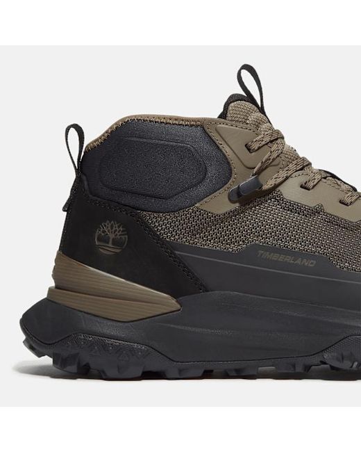 Timberland Black Motion Access Mid Trainer For for men