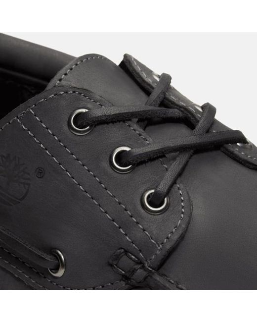 Timberland Black Lake House 3-Eye Lug Boat Shoe For for men
