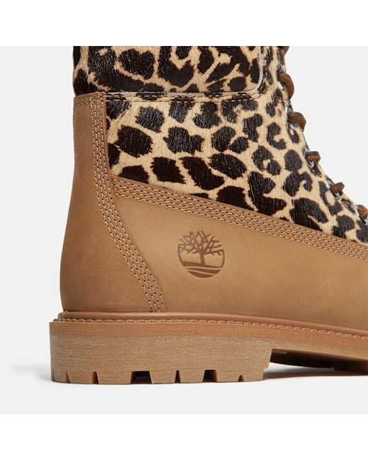 Timberland Brown Leopard 6-Inch Premium Boot For