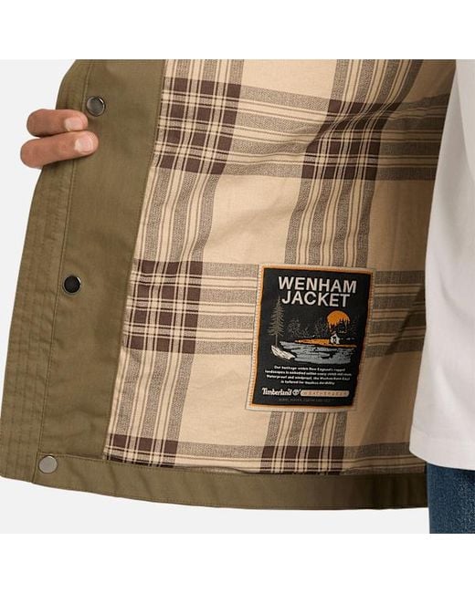 Timberland Green Wenham Waterproof Barn Coat For for men