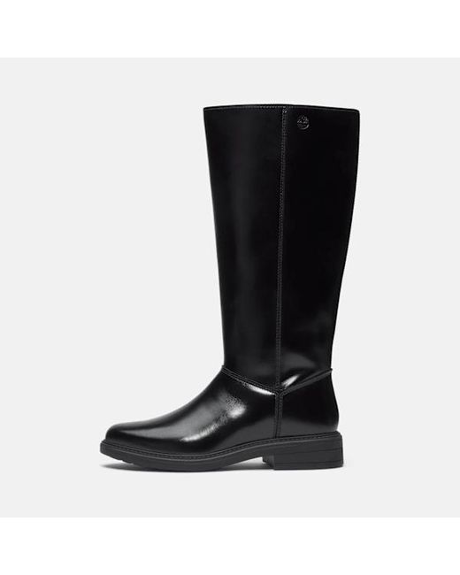 Timberland Black Stormbucks Tall Side Zip Boot For
