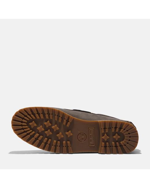 Timberland Brown 3-eye Lug Handsewn Boat Shoe for men