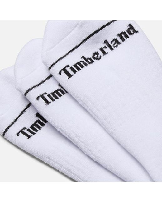 Timberland Gray Bowden 3-Pack Full Cushion Quarter Sock