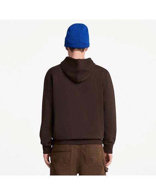 Timberland Brown Wareham Tree Logo Patch Hoodie For for men