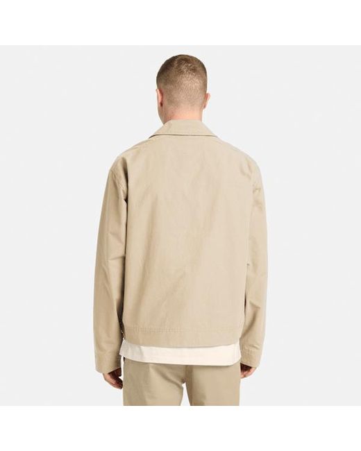 Timberland Natural Stratham Durable Water Repellent Cotton Bomber For for men