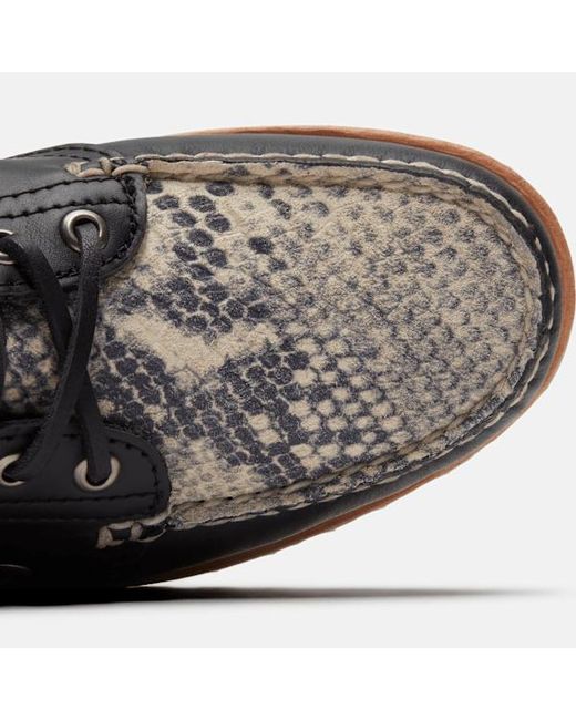 Timberland Black Authentic Boat Shoe For