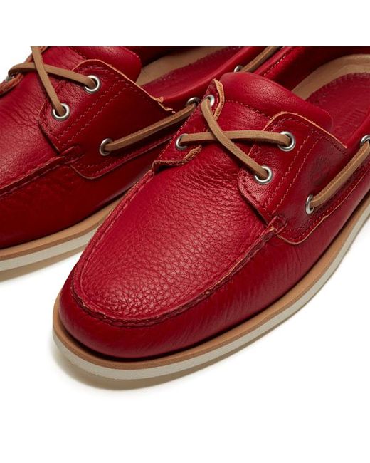 Timberland Red Lake House Classic 2-Eye Boat Shoe For for men