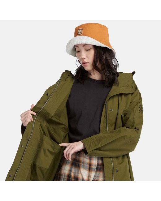 Timberland Fishtail Parka in Green | Lyst UK