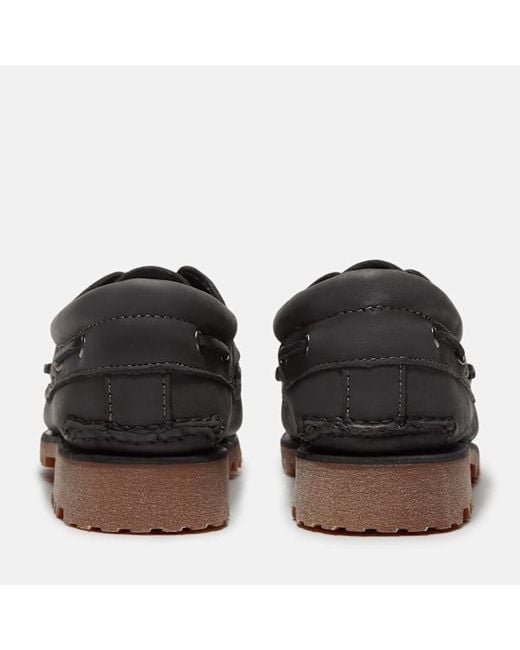 Timberland Black Lake House 3-Eye Lug Boat Shoe For for men