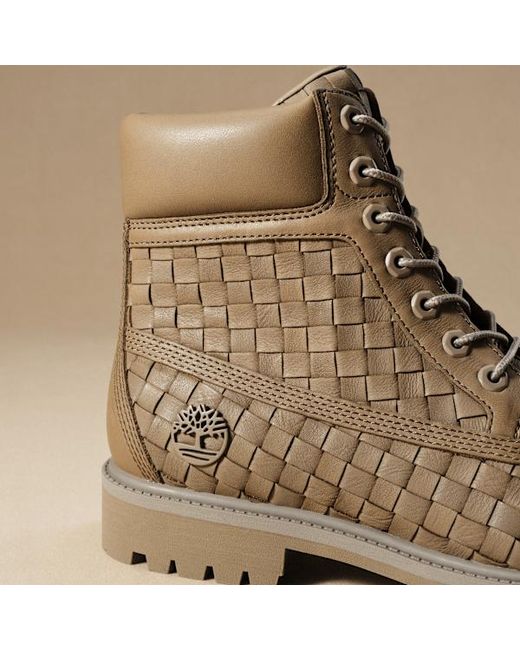 Timberland Brown Textured Premium 6-Inch Boot For for men