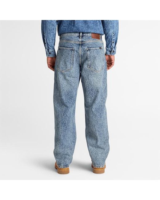 Timberland Blue Relaxed Denim Trouser For for men