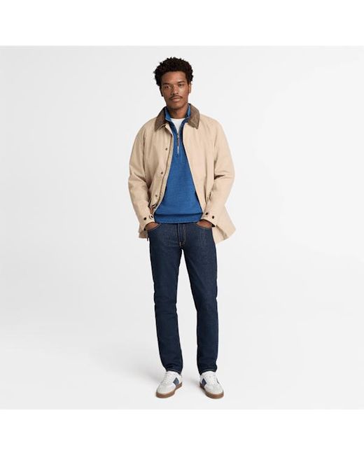 Timberland Blue Quarter-Zip Sweatshirt For for men