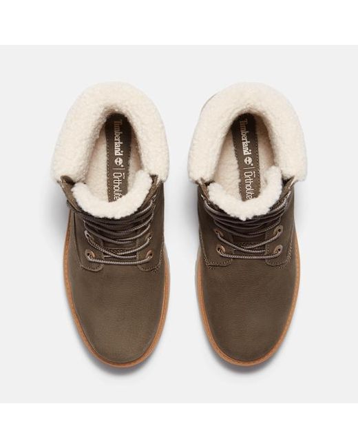 Timberland Brown Stone Street Platform Warm-Lined Waterproof Boot For