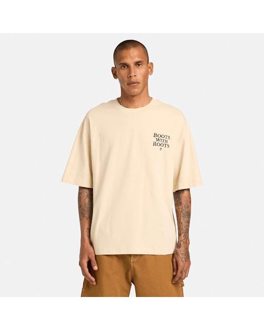 Timberland Natural All Gender "Timbs On My Feet" Short-Sleeve T-Shirt