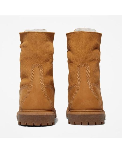 Timberland Brown Warm-Lined Waterproof Roll-Top Boot For