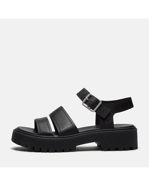 Timberland Black Gladiator Flat Sandal