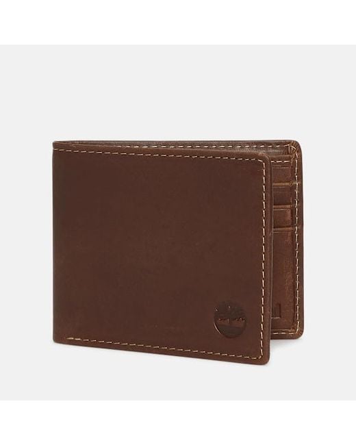 Timberland Brown Bryson Leather Billfold For for men