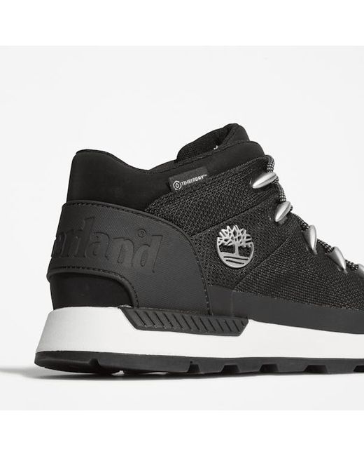 Timberland Black Sprint Trekker Mid Waterproof Trainer For for men