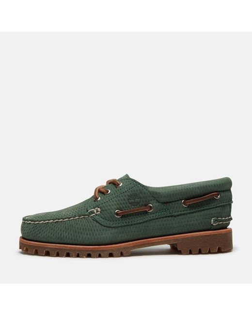 Timberland Green Authentic Boat Shoe For