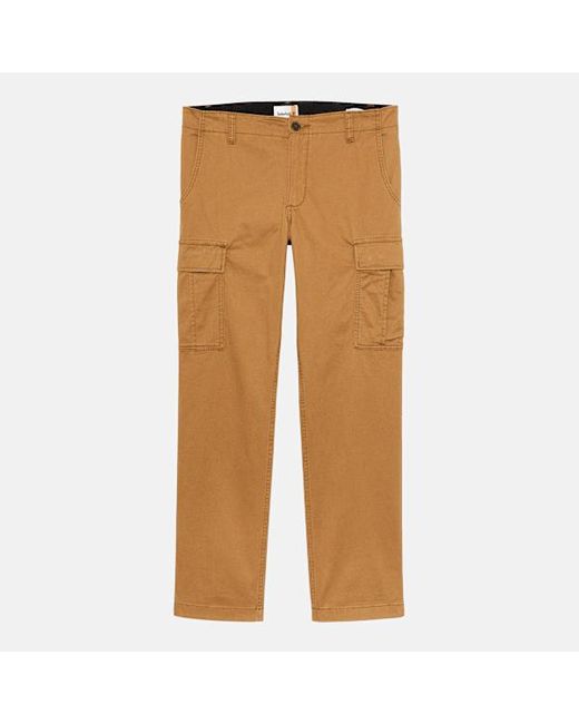 Timberland Brown Brookline Twill Cargo Trouser For for men