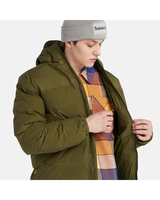 Timberland Green Mountain Welch Hooded Water Repellent Puffer Jacket for men